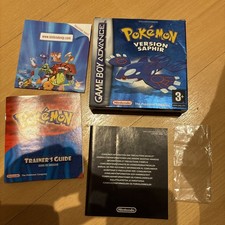Boîte Pokemon Version Saphir - Nintendo GameBoy Advance + NoticeS + Pochette