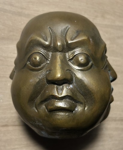 Tête visages budda bronze - visages,