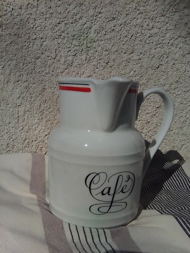 Pot lait porcelaine - pot,