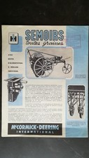 prospectus tracteur outil Mc Cormick Deering international