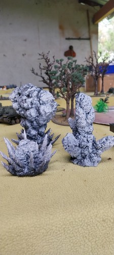 28mm painted ww2 explosion - painted,