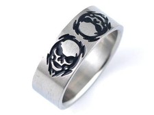 BAGUE ANNEAU HOMME ACIER