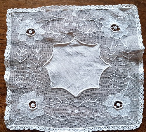 Napperon ancien tulle - napperon, -ancien