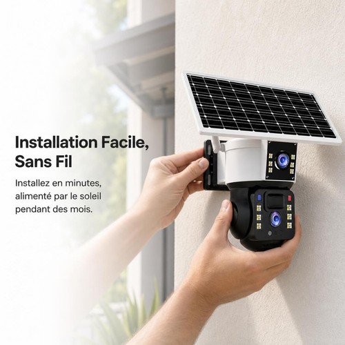 Caméra solaire - , 4g