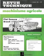 500 540 640 Revue Technique Agricole Fiat Someca Etat - NEUVE PORT Reduit Franc