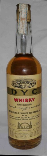 Bouteille ancien whisky dyc - ancien,