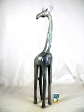 Girafe en ébène gris