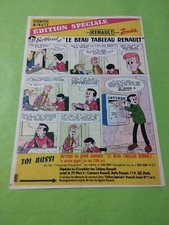 PUBLICITE RENAULT JUNIOR EDITION SPECIALE CONCOURS BEAU TABLEAU - 1959 - ( B0 )