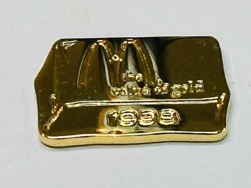 Mcdonald brass lapel hat pin - brass,
