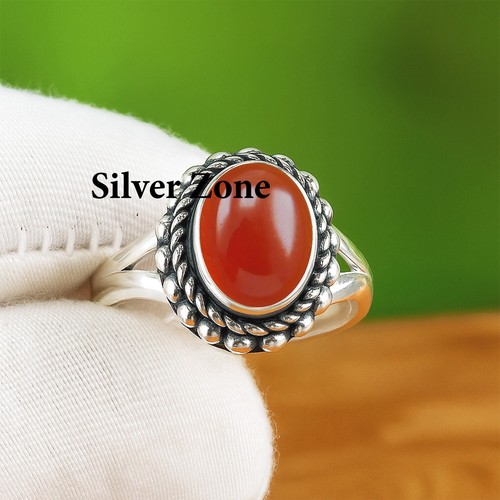 Bague cornaline argent - |,