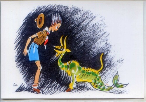 Carte postale scoute - carte,