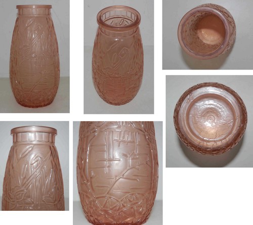 Vase orange art - , années