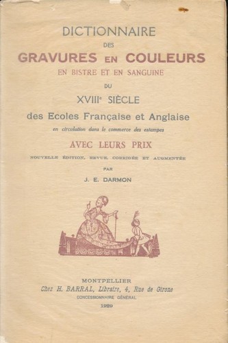 Dictionnaire des gravures - , en