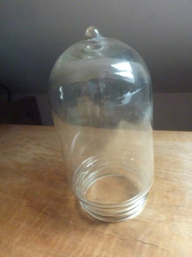 Globe obus verre - soufflÉ, col
