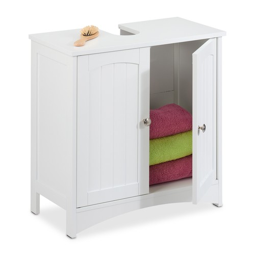 Meuble sous vasque blanc