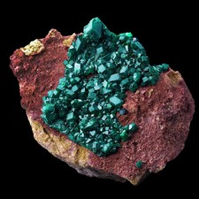 ★☆ DIOPTASE CONGO de Mindouli mining district - 11,8 cm - B02-55 ☆★