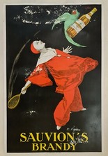 Stall	Sauvion's Brandy 1925 Affiche Originale Alcool Gastronomie