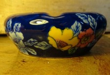 Cendrier Céramique Bleu Motif