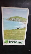 AFFICHE  TOURISME IRLANDE  NATURE SAUVAGE PHOTO ANNEES 1980