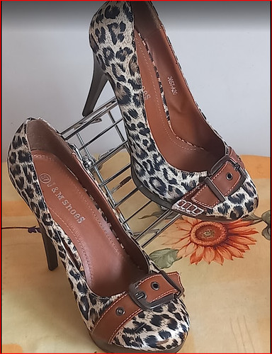 Escarpins imprimé léopard - à,