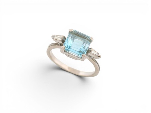 Bague cocktail aigue marine - cocktail,