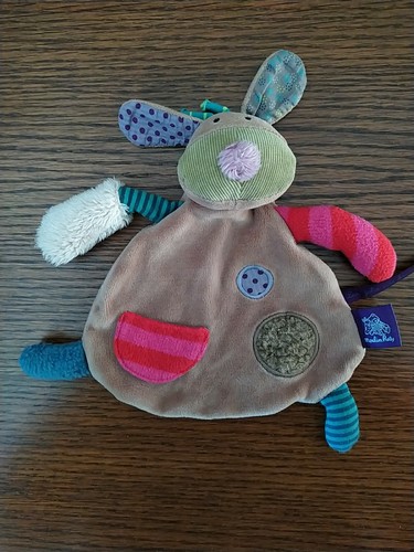 Doudou plat chien lapin - chien,