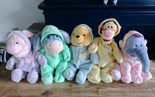 Lot 5 doudou peluche Tigrou Winnie Porcinet Bourriquet Pyjama Limpy DISNEY SIMBA