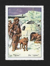 Poster Stamp Werbevignette Swiss Nestlé Polar Life The Igloo ( 1940s)
