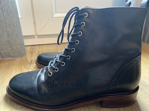 Bottine cuir noire bocage - bottine,