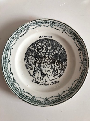 Ancienne belle assiette - ancienne,