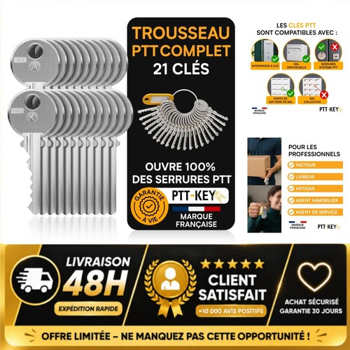 Trousseau clés ptt à - trousseau,