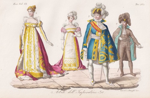 Gravure costume napoléon - gravure,