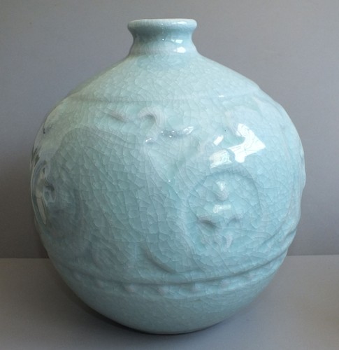 Grand vase boule céramique - boule, en