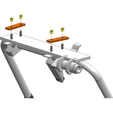 VESPA PX 125 150 200 Bloqueur De Support Avec Support Push Et Bloc Antivol