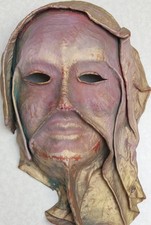 Masque visage en cuir -Masque