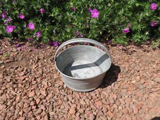 petite bassine en zinc galva