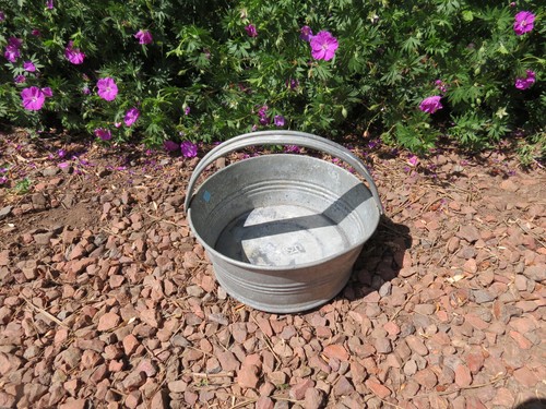 Petite bassine zinc galva - bassine, en