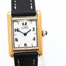 Montre pour femmes CARTIER Mast Tank Fly cadran arabe SM or argent