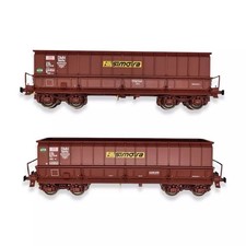 LS MODELS 31116 SET DE 2 WAGONS TOMBEREAUX DMH, SIMOTRA NEUF EN BOITE