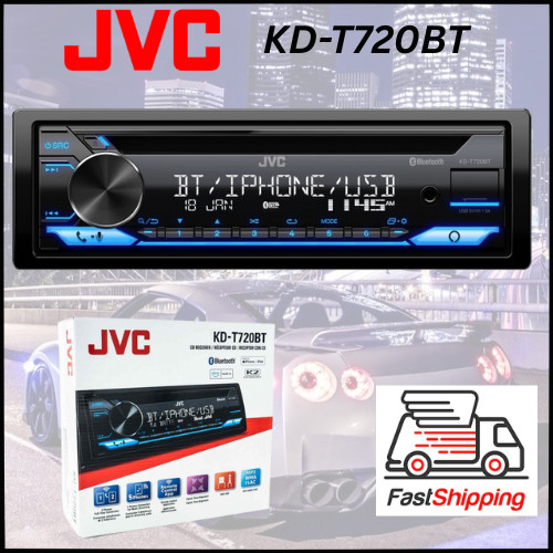Jvc t720bt single din car - /,