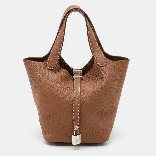Sac cuir hermes picotin - sac, en