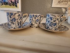 Vintage Royal Crown Blue Rose