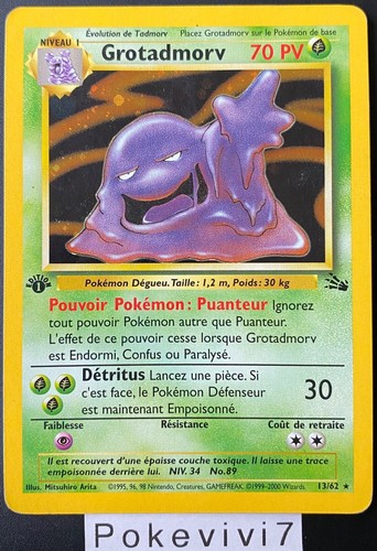 Carte pokemon grotadmorv - pokemon,