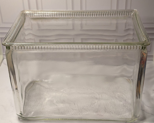 Antique glass battery jar for