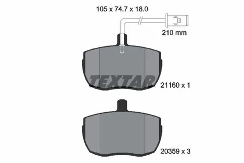 Plaquettes frein 2116002 - plaquettes,