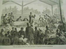 Gravure 1863 - Vente aux