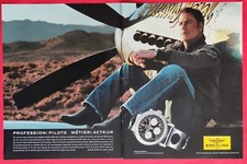 Publicité de Presse: John TRAVOLTA  Montre BREITLING Navitimer 2 pages  + TISSOT