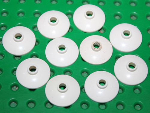 Lego white round dish - x,