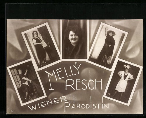 Carte postale comédienne