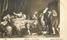 CP TABLEAU LE FILS PUNI PAR GREUZE - LOUVRE